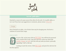 Tablet Screenshot of fontclod.com